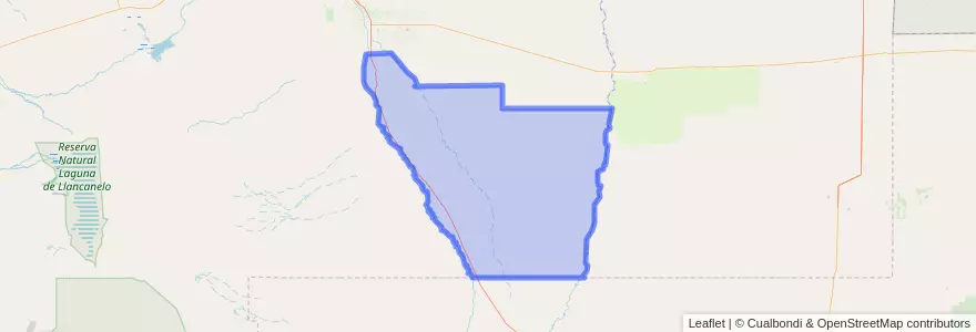 Mapa de ubicacion de Distrito San Pedro del Atuel.