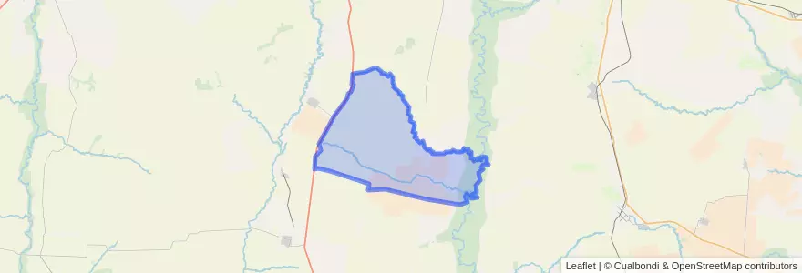 Mapa de ubicacion de Distrito Sauce al Sur.
