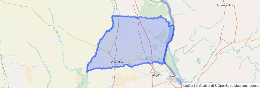 Mapa de ubicacion de Distrito Segundo.