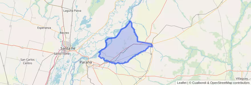 Mapa de ubicacion de Distrito Tala.