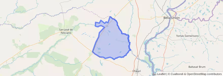 Mapa de ubicacion de Distrito Tatutí.