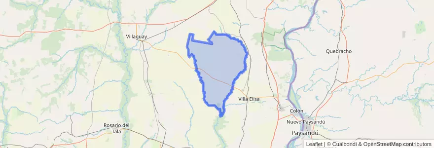 Mapa de ubicacion de Distrito Tercero.