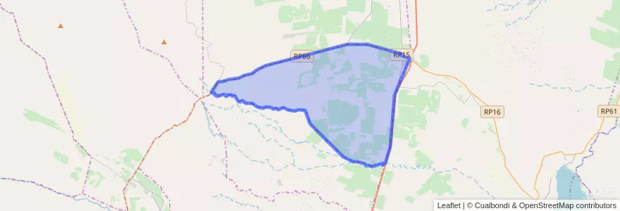 Mapa de ubicacion de Distrito Ugarteche.