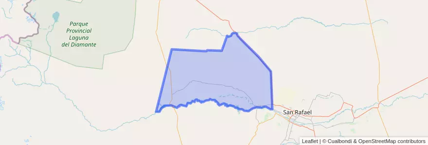 Mapa de ubicacion de Distrito Veinticinco de Mayo.
