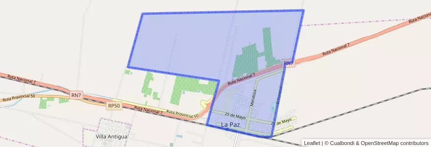 Mapa de ubicacion de Distrito Villa Nueva.