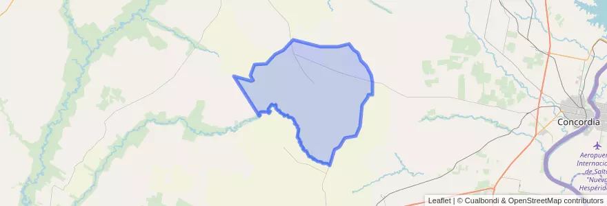 Mapa de ubicacion de Distrito Walter Moss.