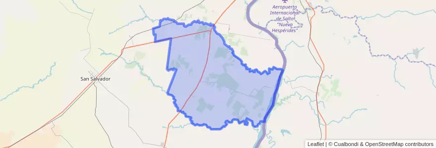 Mapa de ubicacion de Distrito Yeruá.