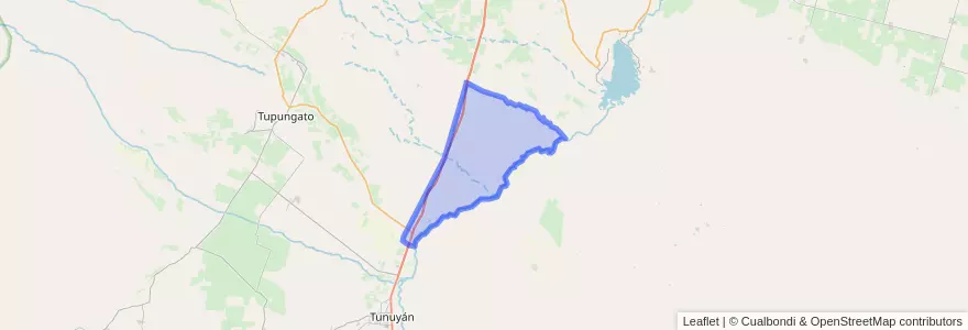 Mapa de ubicacion de Distrito Zapata.