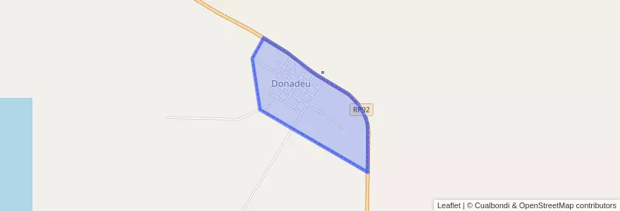 Mapa de ubicacion de Donadeu.