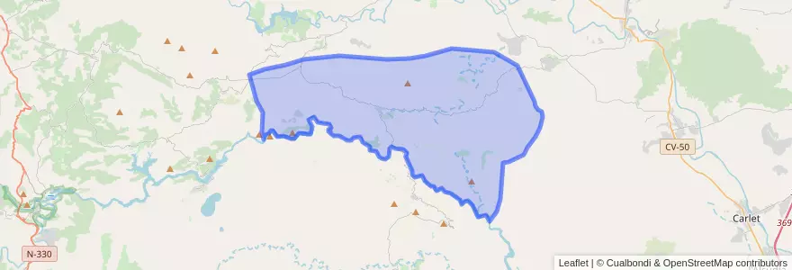 Mapa de ubicacion de Dos Aguas.