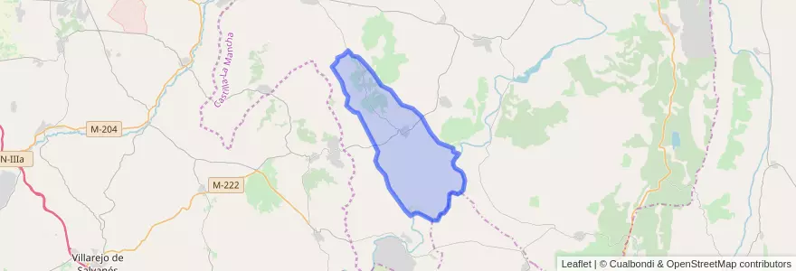 Mapa de ubicacion de Driebes.