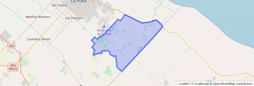 Mapa de ubicacion de Eduardo Arana.