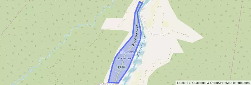Mapa de ubicacion de El Alamito.