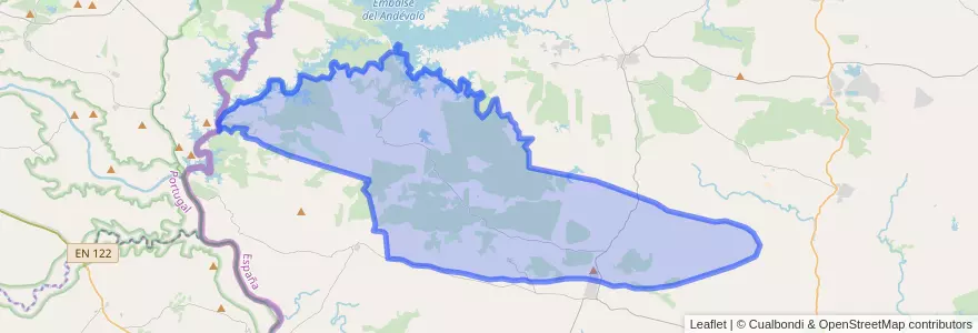 Mapa de ubicacion de El Almendro.