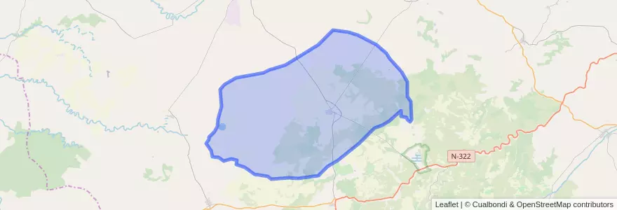 Mapa de ubicacion de El Ballestero.