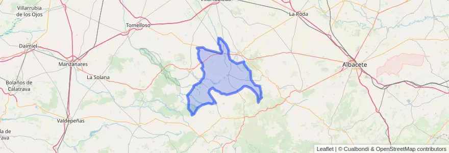 Mapa de ubicacion de El Bonillo.