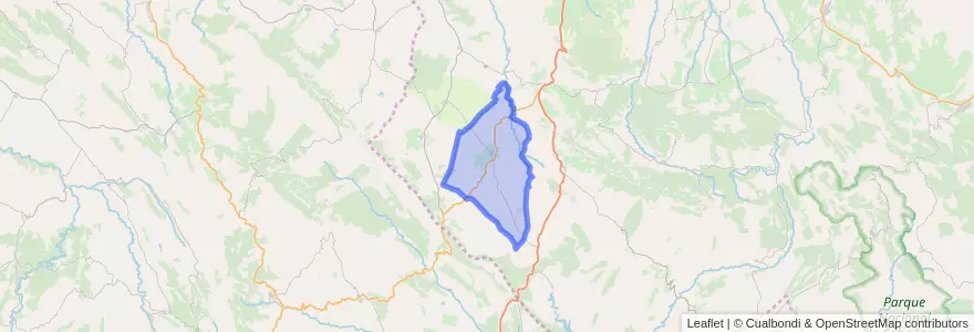 Mapa de ubicacion de El Campillo de la Jara.