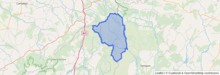 Mapa de ubicacion de El Cardoso de la Sierra.