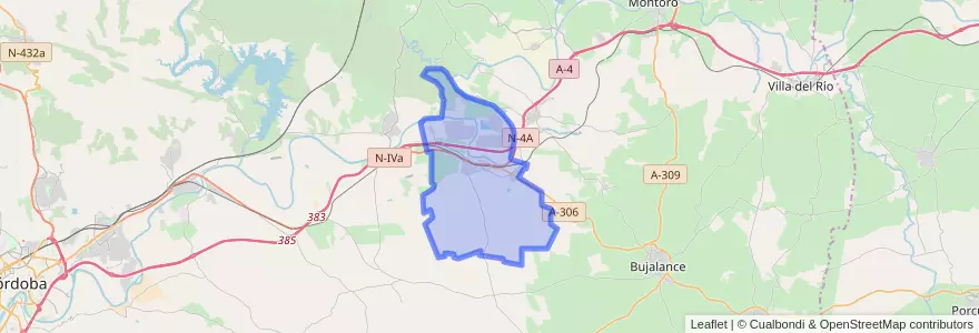 Mapa de ubicacion de El Carpio.