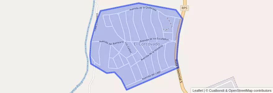 Mapa de ubicacion de El Corcovado.
