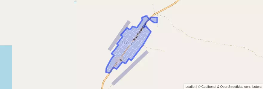 Mapa de ubicacion de El Cuy.