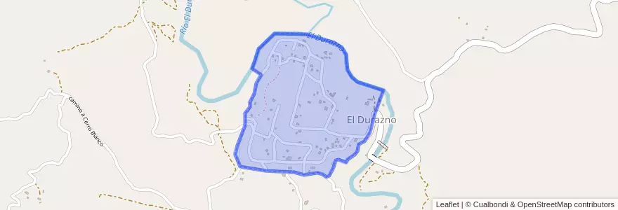 Mapa de ubicacion de El Durazno.