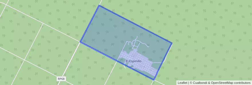 Mapa de ubicacion de El Espinillo.