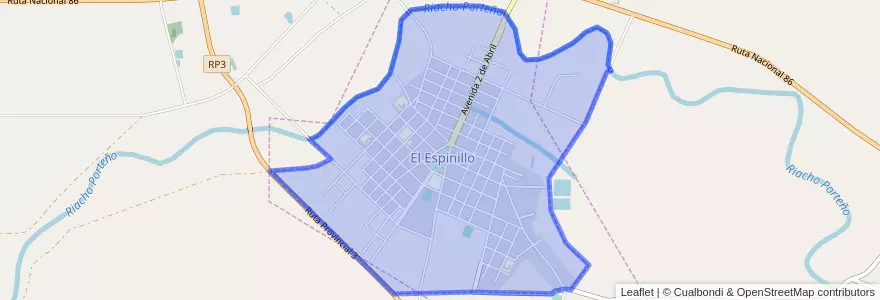 Mapa de ubicacion de El Espinillo.