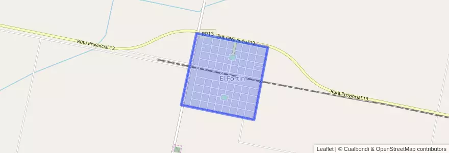 Mapa de ubicacion de El Fortín.