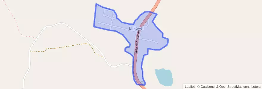 Mapa de ubicacion de El Foyel.