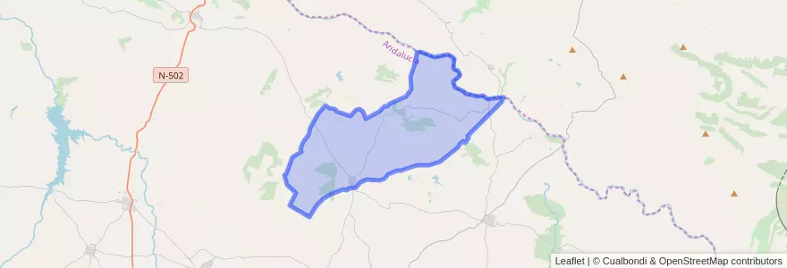 Mapa de ubicacion de El Guijo.