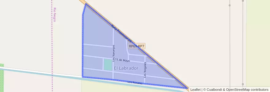 Mapa de ubicacion de El Labrador.