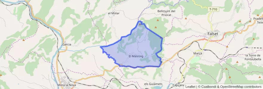 Mapa de ubicacion de el Masroig.