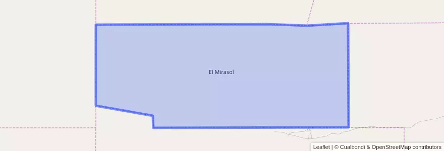 Mapa de ubicacion de El Mirasol.