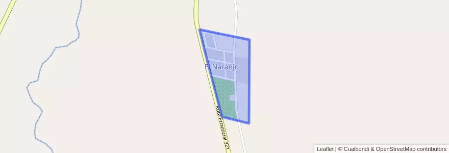 Mapa de ubicacion de El Naranjo.