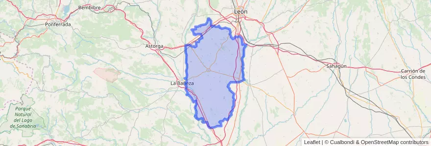 Mapa de ubicacion de El Páramo.