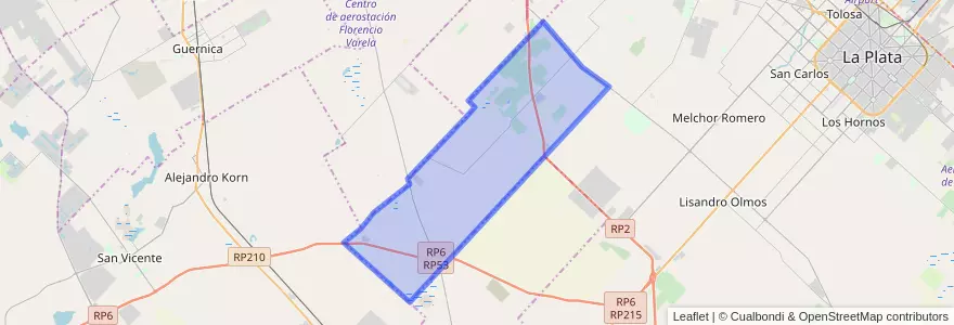 Mapa de ubicacion de El Peligro.