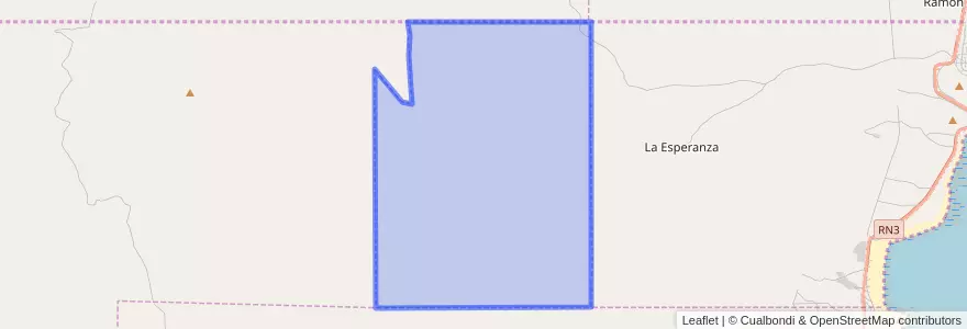 Mapa de ubicacion de El Pibe.