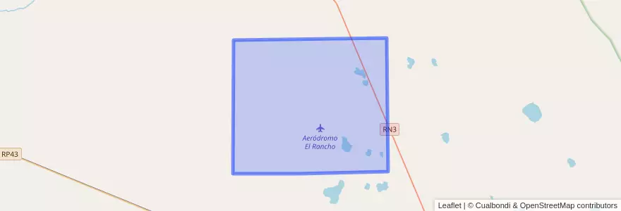 Mapa de ubicacion de El Rancho.