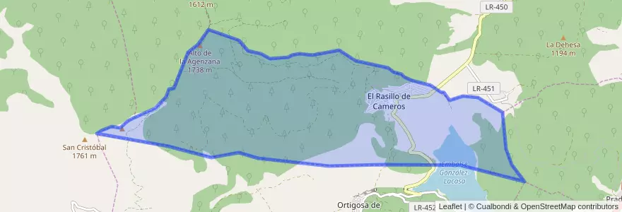 Mapa de ubicacion de El Rasillo de Cameros.