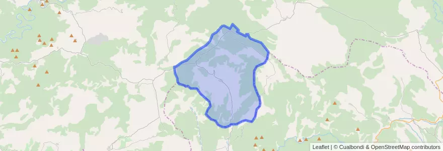 Mapa de ubicacion de El Recuenco.