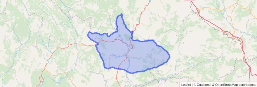 Mapa de ubicacion de El Rincón de Ademuz.