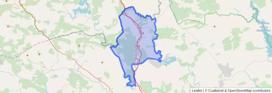 Mapa de ubicacion de El Ronquillo.