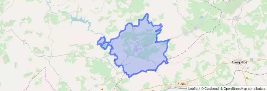 Mapa de ubicacion de El Saucejo.