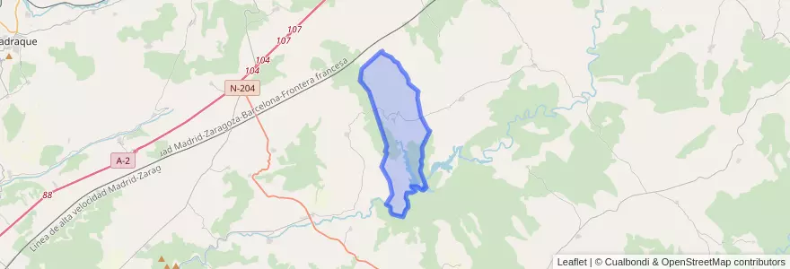Mapa de ubicacion de El Sotillo.