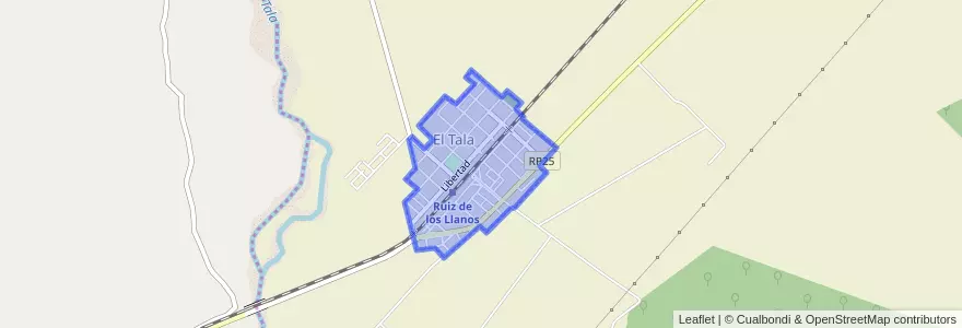 Mapa de ubicacion de El Tala.