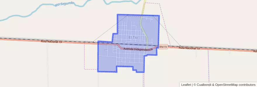Mapa de ubicacion de El Tío.