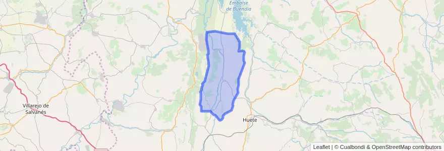 Mapa de ubicacion de El Valle de Altomira.