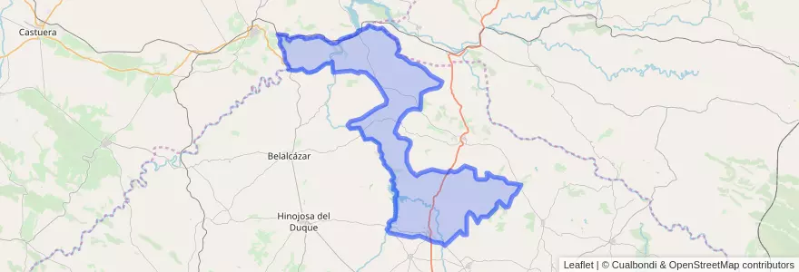 Mapa de ubicacion de El Viso.
