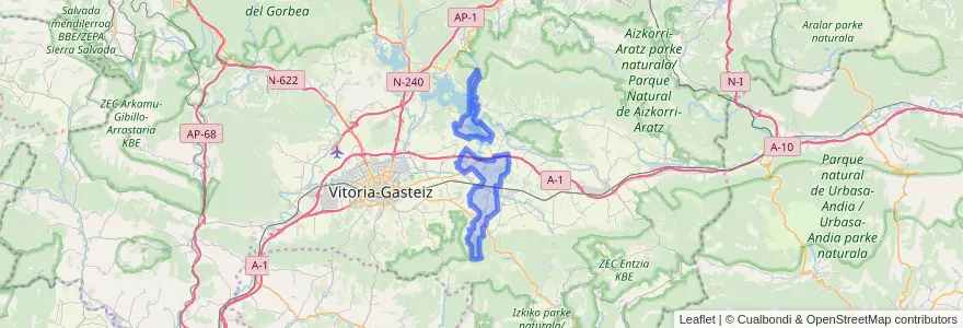 Mapa de ubicacion de Elburgo/Burgelu.